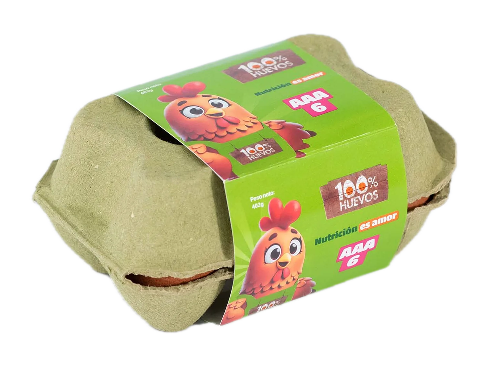 Empaque de Cubeta ×6 de 100% Huevos