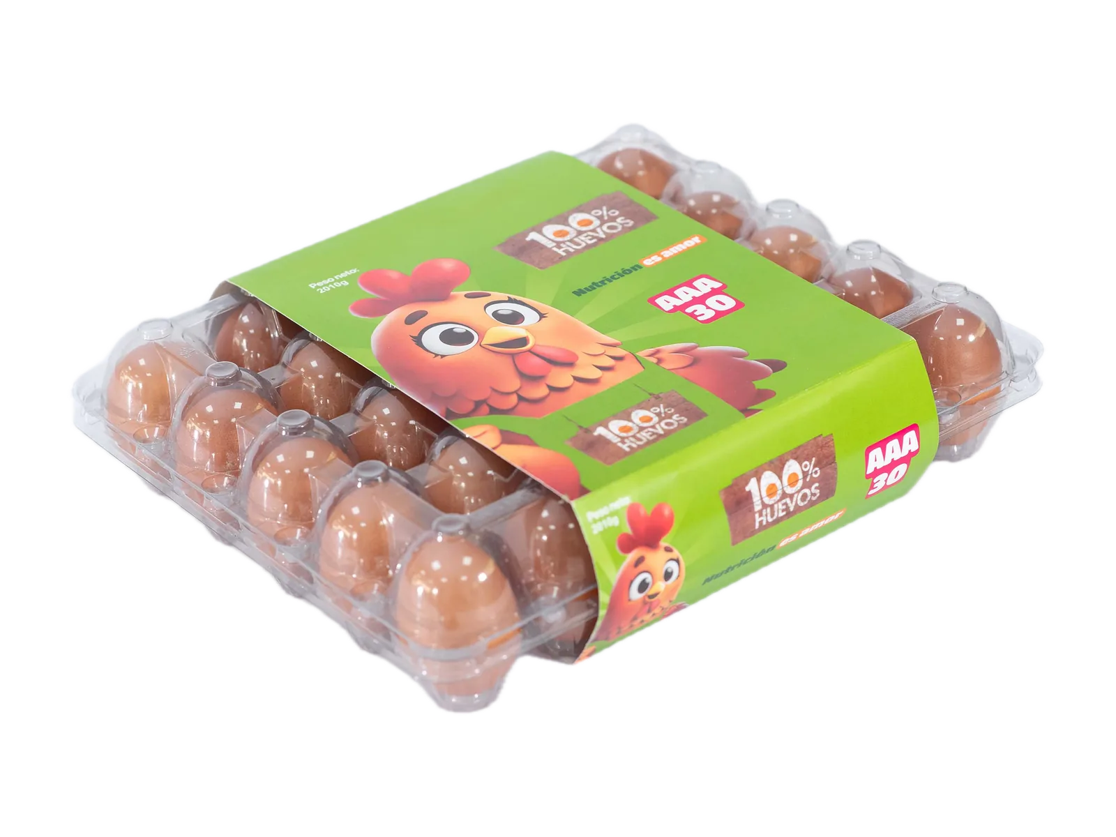 Empaque de PET ×30 de 100% Huevos