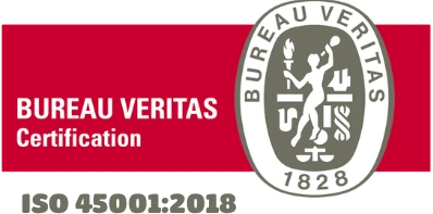 Sello Bureau Veritas Certification ISO 45001:2018